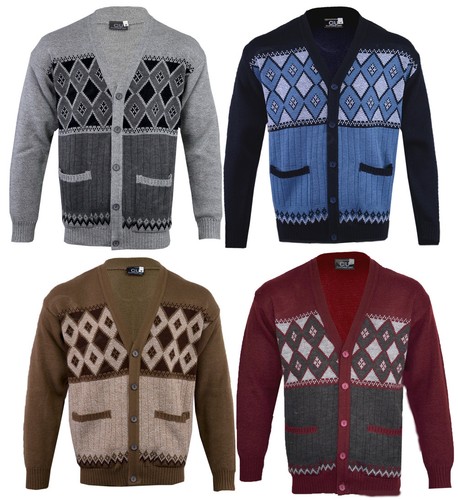 Cardigan classico uomo con - classico,