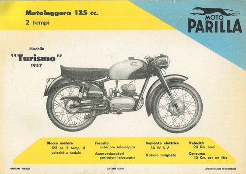 Pubblicità moto parilla - moto,