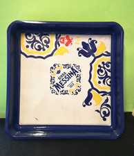 BIRRA MESSINA VASSOIO PORTA BICCHIERI CM. 34,5 IN METALLO TRAY BEER BIER