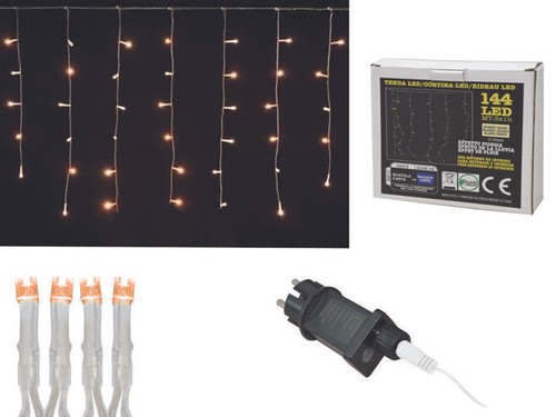 Tenda 144 led bianco - , caldo