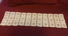 Striscia Uncinetto Vintage Cm 84 X 25 Color beige
