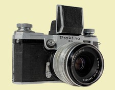 PRAKTINA IIA JENA f=2:8/50 Ottima. Very good .1958 Working.