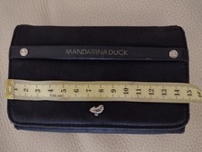 Portafoglio Portamonete Donna Mandarina Duck Originale Vintage cm 15 x 10 Nero