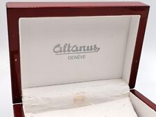 ALTANUS GENEVE Radica Laccata Marrone Elegante Vintage Usata Collezione