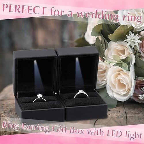 2pz anello diamante scatola - anello,