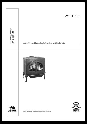 Jotul 600 wood stove owners - 600,