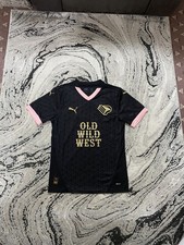 Maglia calcio Palermo nero oro rosa away 2024/25 nuova con etichetta taglia small uomo