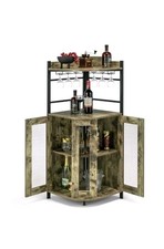 Mobile bar angolare con porta
