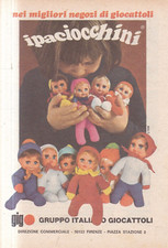 W21 - GIG Giocattoli I PACIOCCHINI - Pubblicita Advertising Anni 80