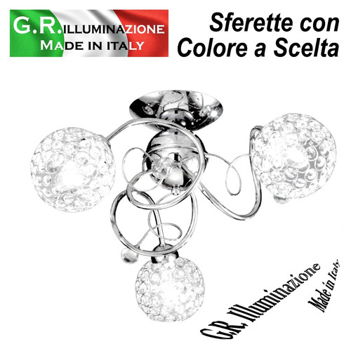 Plafoniera moderna cromata - moderna, 3