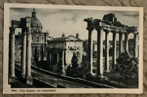Antica cartolina roma foro - cartolina,