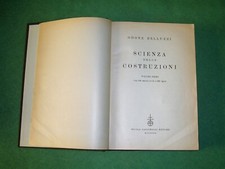 SCIENZA DELLE COSTRUZIONI ODONE BELLUZZI VOL 1 ED ZANICHELLI 1961