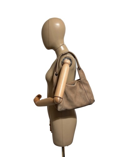 Vtg gucci beige suede - gucci, bag