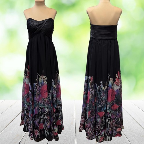 Abito chiffon senza - , spalline
