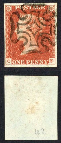 1841 penny rosso - 1841, (ce)
