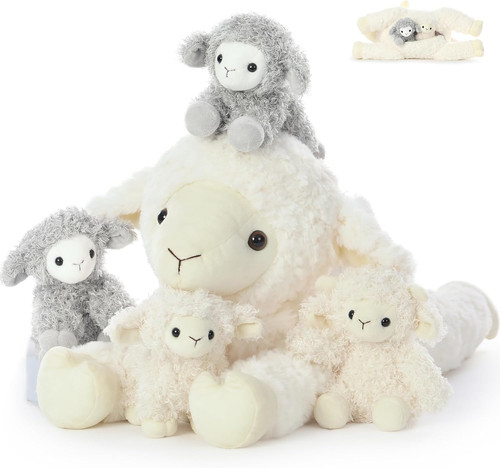 Peluche pecora bianca - pecora,