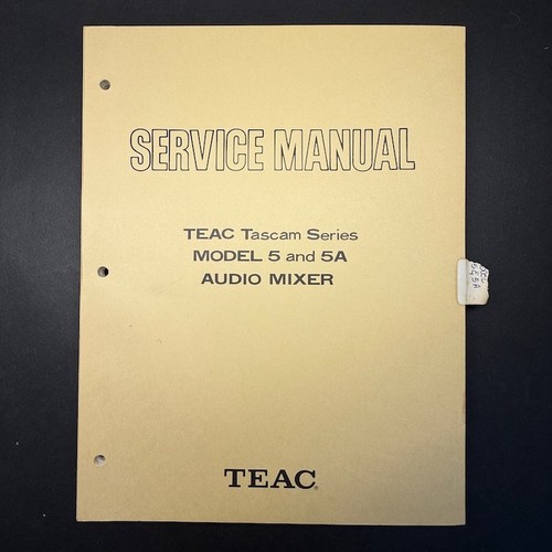 Manuale servizio mixer - di,