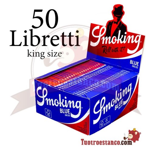 Cartine smoking blue king - blue, size