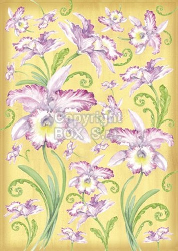 Carta decoupage orchidee - decoupage,