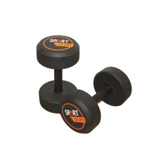 Spart Fitness Round Dumbbell Coppia Manubri Professionali Gommati da Palestra
