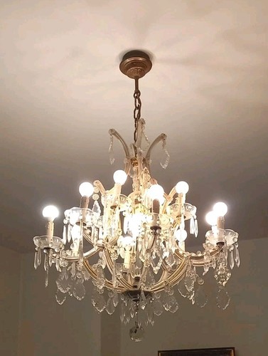Lampadario cristallo anni - cristallo,