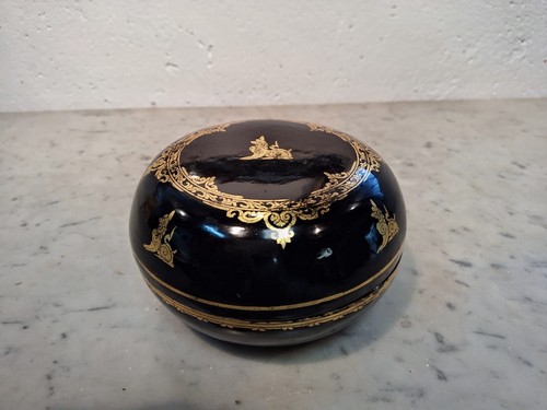 Scatola birmana lacca nero - birmana,