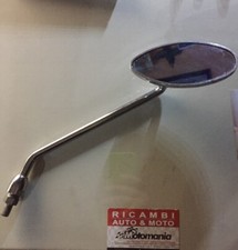 103 SPECCHIO DX CROMATO UNIVERSALE OVALE MOTO CUSTOM SCOOTER VARI