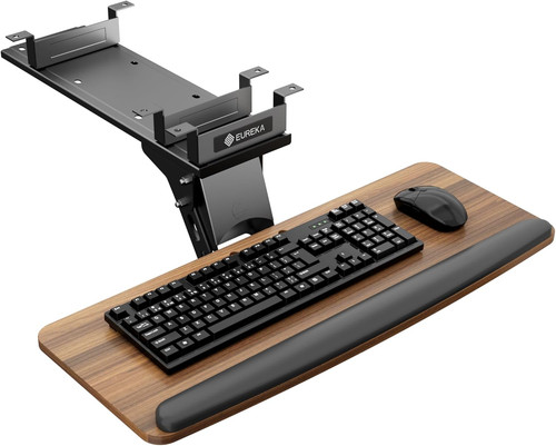 Adjustable keyboard tray with - adjustable,