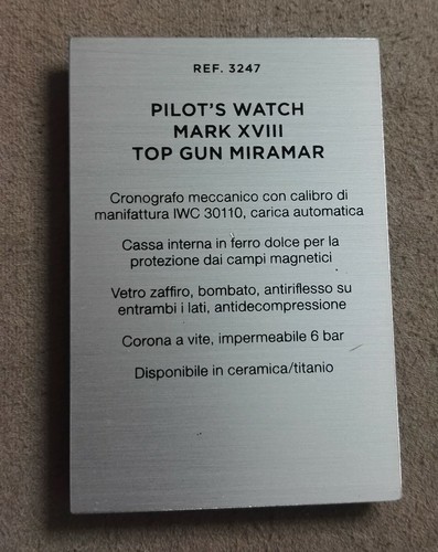 Iwc display ref 3247 - ref.3247, pilot's