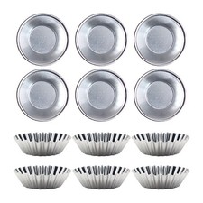  12 PCS Stampi Per Budino Stampini Budini Stampo Asticcentico Da Forno Cucina