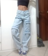 Jeans Donna Baggy Cargo 36 S
