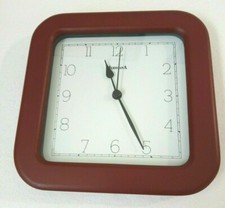 OROLOGIO DA PARETE MURO MARCA MERIDIANA COLORE BORDEAUX USATO