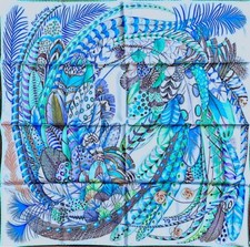 Sciarpa Hermes Carre 90 PLUMES