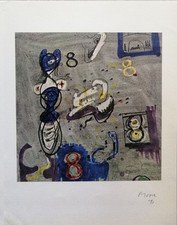 HENRY MOORE "Numero 8" - Fotolitografia firmata num. timbrata Bolaffi 1971