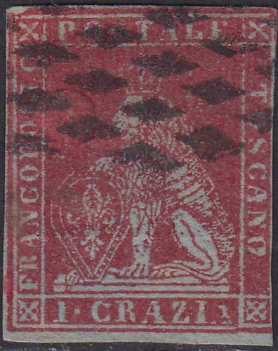 Toscana 1cr carminio carta - carminio, su