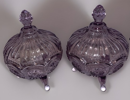 Pair vintage amethyst - pair,