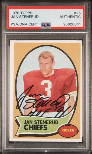 1970 topps jan stenerud 25 - jan, #25