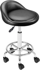 Sgabello Estetista per Pedicure/Manicure Con Ruote - Regolabile in Altezza - Gir