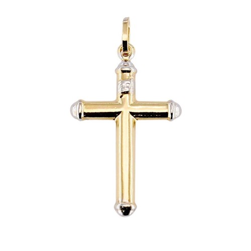 Pendente forma croce oro - pendente, in