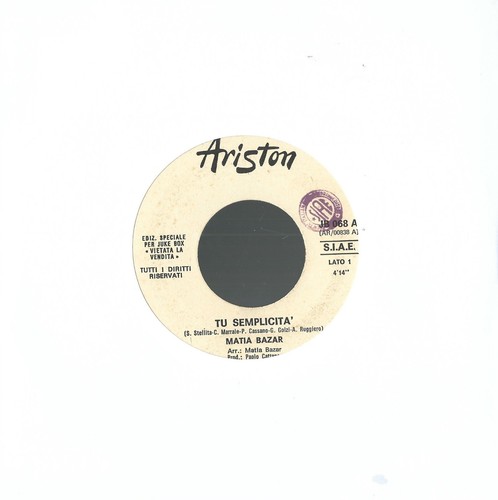 Disco giri matia - ,