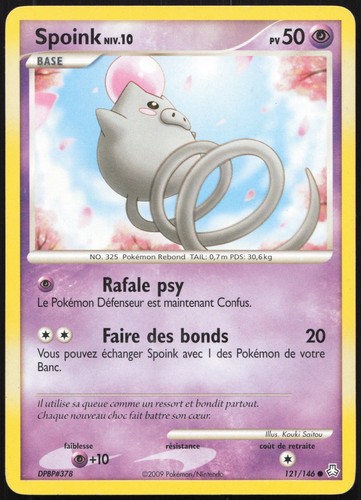Carte pokémon spoink - carte,