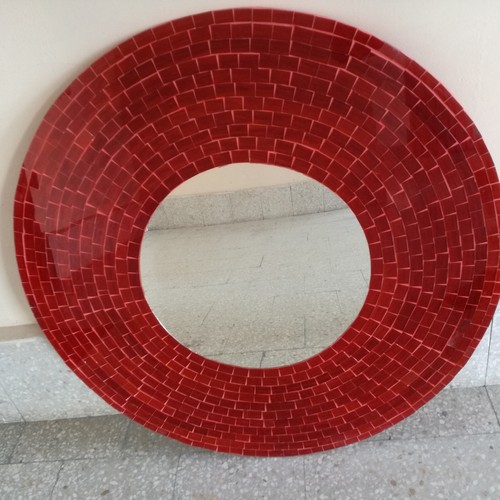 Specchio parete rotondo con - parete,