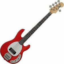 Eko MM305 Chrome Red Basso Elettrico 5 Corde Rosso