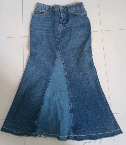 Zara gonna lunga denim jeans