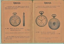 CATALOGO LISTINO PREZZI OROLOGI OMEGA ORO IMPERIAL LUSSO LIBERTY INIZI '900 