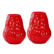 Vaso di vetro decorativo