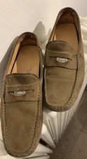 Mocassino uomo TOD'S con biroli, color senape, con penny N°42