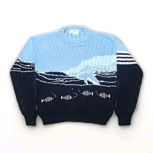 Thom browne maglione blue - browne,