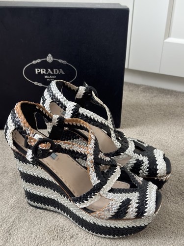 Prada sandalo vintage nero - , e