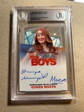 Dominque McElligott as Queen Maeve cartolina autografa personalizzata The Boys BAS